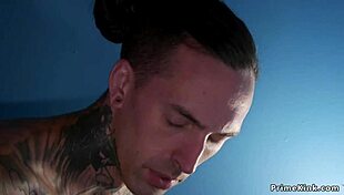 Busty Alt Slut Anal Bangs Bound Male Slave With Rough Deepthroat