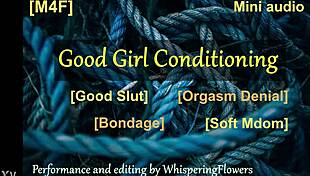 M4F good girl conditioning with bondage and orgasms 😈