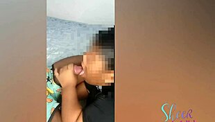 getting blowjob eating midget on all fours!