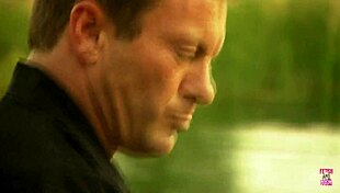 A Beautiful Girl Rode Strong Man On Boat