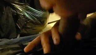 Ebony Woman Sucking And Swallowing Cum In Detailed Scene