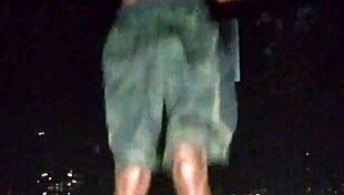 Beautiful woman in park casting interview