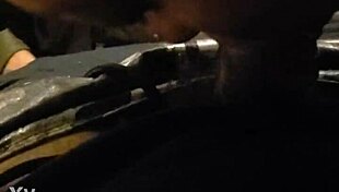 Ebony Woman Sucking And Swallowing Cum In Detailed Scene