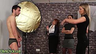 Cfnm seasoned british domina humiliates with glasses and femdom fetish