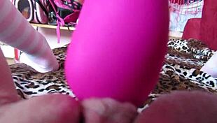 pov solo masturbation with big clit vibrator orgasm