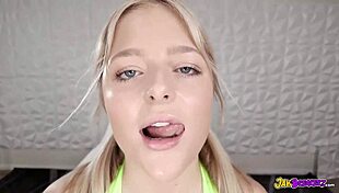 Blonde Teen Incredible Bbc Interracial Blowjob