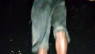 Beautiful woman in park casting interview