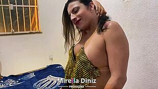 Giulia Furacão fucks deliciously with Lobo Mau in Brazilian transsexual scene 😏