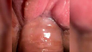 I fucked a juicy pussy full of cum in close up view
