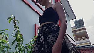 Hottie In STOCKINGS Gets TIED UP And TICKLED Outdoors