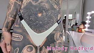 Skinny Petite Pornstar Tries On G-String and Micro Bikini, Showing Tits and Ass