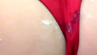 my blonde stepsister arrives with cum-filled panties for sex toy fun 😏