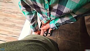 Stepsister Helps Stepbrother Quickly Cum in Her Panties