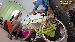 Alice Maze, that fucking slut with big clit, gets her ass pounded and fisted while squirting