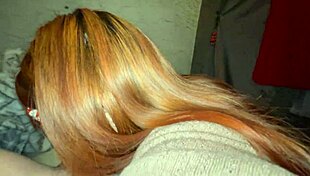 Horny housewife caught fingering and deepthroating, willing for anal blowjob and dirty talk.