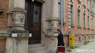 Perky Blonde Enjoys Office Ride With Big Cock