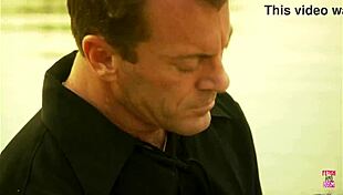 A Beautiful Girl Rode Strong Man On Boat