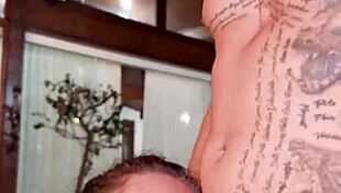 Brazilian bbw milf orgasms in orgy DP