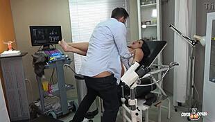 Gynecologist Nick Moreno Destroys Sara Retali's Hairless Ass With Monster Cock, Causing Squirt And Anal Creampie