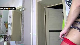 wrong door at friend's house? got fucked by his hot mom!