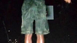 Beautiful woman in park casting interview