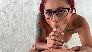 redhead milf latina practice blowjob rimming pov