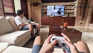 she seduces foreign friend for bareback fuck 😈