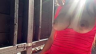 Italian Solo Big Tits Artemisia Love Hot Bouncing Outside