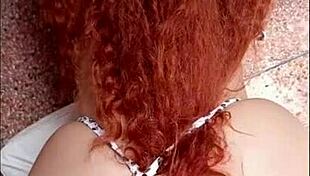 intimate doggystyle session with curvy brazilian redhead