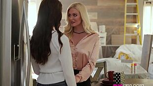 i feel so connected to serene siren and vivian foxx in this lesbian sex scene