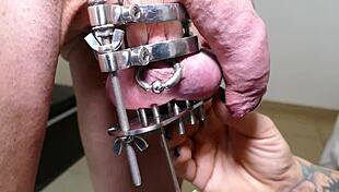 Lady Morgana fists slave's ass!