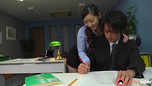 Japanese Teacher Maria Ono Blows Student's Dick Uncensored!