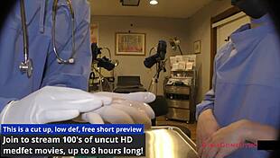 Brunette Tanned Nurse Jewel Fits Gloves For Black Patient Behind Scenes At Hospital With Small Tits Short Hair Fetish