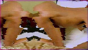 ebony babe sucks bodybuilder's monster cock