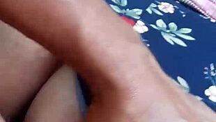 Latina wife fucks in the woods