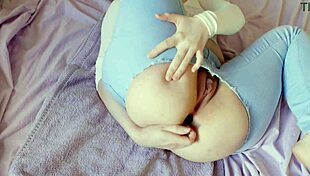 Big Ass Blonde Trains Her Tight Pink Asshole to Gaping Anal Orgasm!