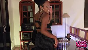 i worship that sexy ebony latina ass in lingerie, so cute and pretty
