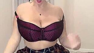 A Neighbor With Natural Tits Visits Your Room