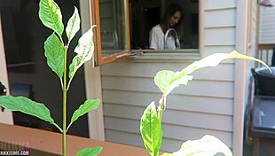 nikki bent over for doggystyle fucking