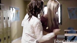 Parent-teacher trap unfolds in a lesbian saga with mature and young characters