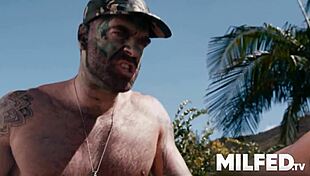 We Caught Our Milf Neighbor Sunbathing And Started Fucking Her Wet Pussy