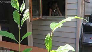 nikki bent over for doggystyle fucking