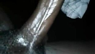 Big black dick fucks ass and gets cum covered