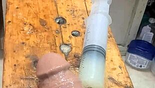 fill my ass with lube and machine fuck it out