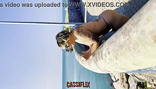 Fat woman bends over for doggystyle fucking.