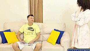 Babe Eats Boss Sister In Sheer Dress At Favela