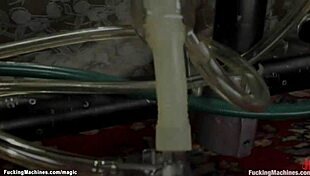 Tattooed Busty Slut Gets Anal Machine Fucked