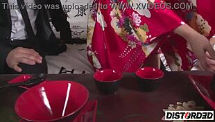 Mugur Enjoys Tea With Two Gorgeous Asians In Kinky Threesome