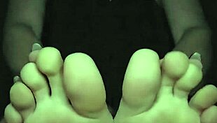 Relaxing post workout footrub session focusing on toes and soles for recovery