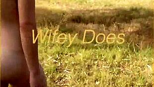 young wife takes her first ever nude walk